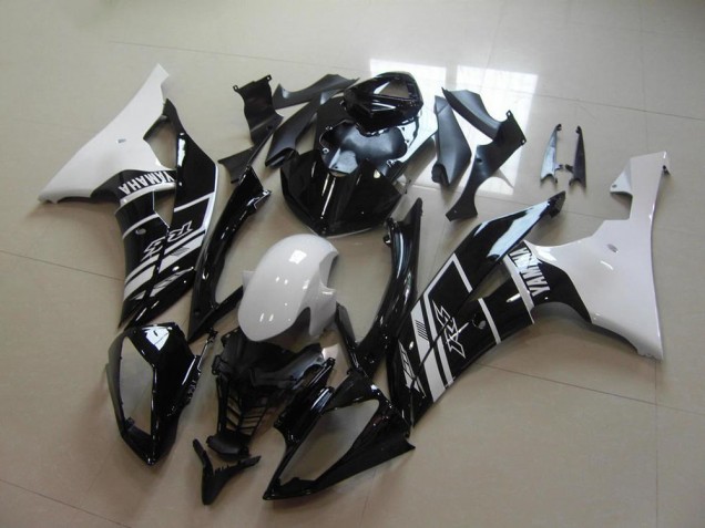 Comprare Carena Moto Yamaha YZF R6 2008-2016 - Bianco Nero Lucido