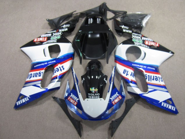 Comprare Carena Moto Yamaha YZF R6 1998-2002 - Bianco Blu Rosso Nero Vilvo Fimer Sterilgarda