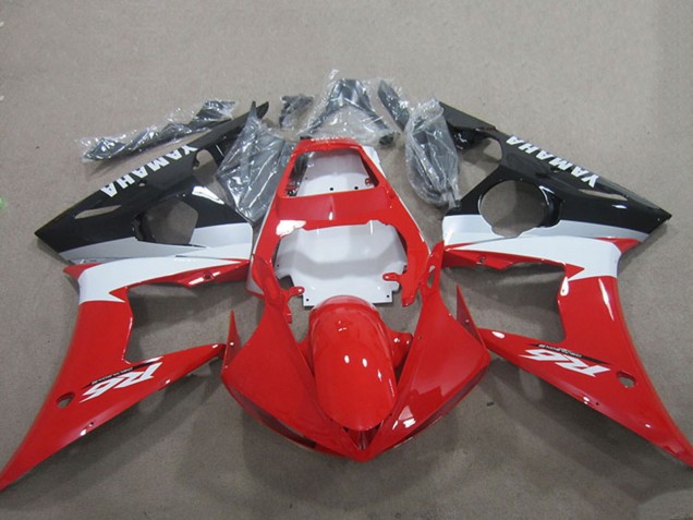 Comprare Kit Carena Moto Yamaha YZF R6 2003-2004 - Rosso Bianco Nero Lucido