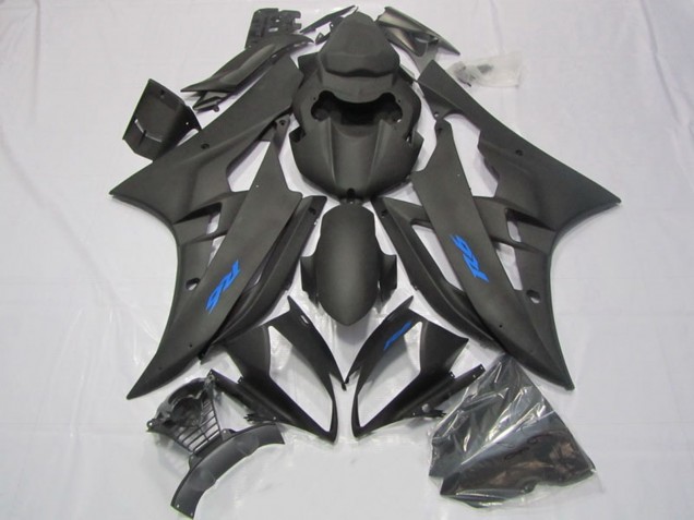 Comprare Carena Moto Yamaha YZF R6 2006-2007 - Nero Opaco Blu Decals
