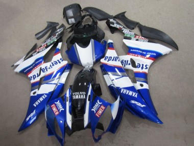 Comprare Carena Moto Yamaha YZF R6 2006-2007 - Bianco Blu Rosso Sterilgarda Volvo Fimer