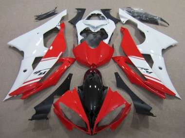 Comprare Kit Carena Moto Completo Yamaha YZF R6 2008-2016 - Bianco Rosso Nero Lucido