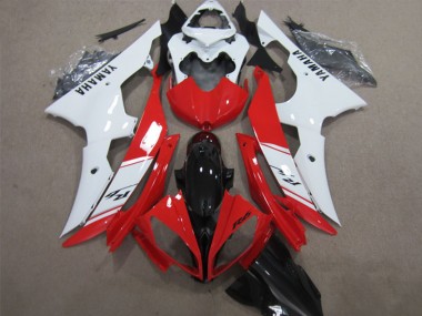 Comprare Carena ABS Yamaha YZF R6 2008-2016 - Bianco Rosso Nero Lucido