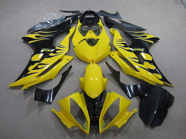 Comprare Carena Moto Yamaha YZF R6 2008-2016 - Giallo Nero Lucido Fiamma