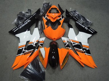 Comprare Carena Moto Yamaha YZF R6 2008-2016 - Arancia Bianco Nero Lucido Motul
