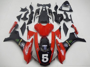Comprare Carena Moto Yamaha YZF R1 2015-2019 - Rosso Nero Verde Mostro 5