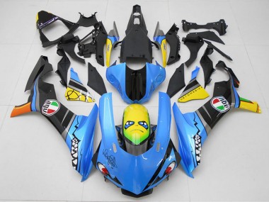 Comprare Kit Carena Moto Yamaha YZF R1 2015-2019 - Blu Giallo Squalo