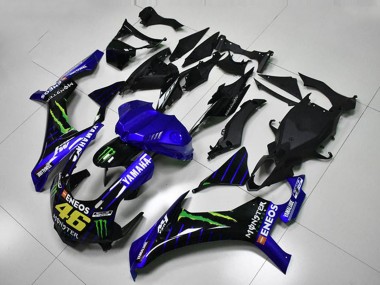 Comprare Carena Moto Yamaha YZF R1 2015-2019 - Blu Bianco Nero Verde ENEOS Mostro M1 46