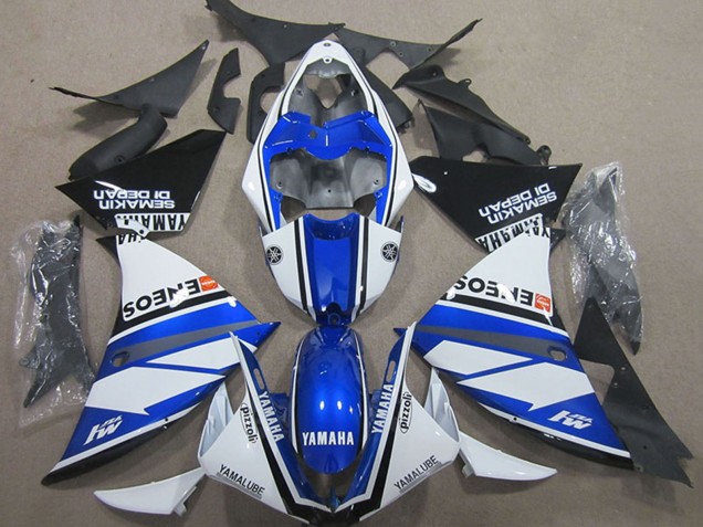 Comprare Carena Moto Yamaha YZF R1 2000-2001 - Bianco Blu Nero ENEOS