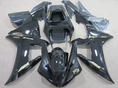 Comprare Carena Moto Yamaha YZF R1 2002-2003 - Nero Lucido Oro Decal