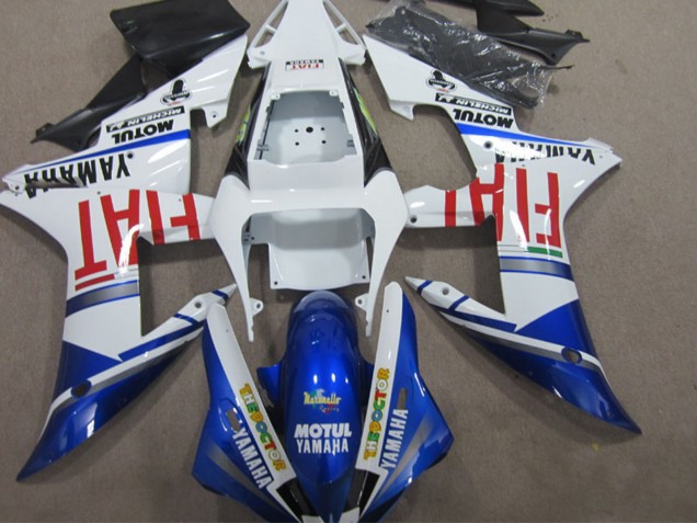 Comprare Carena Moto Yamaha YZF R1 2002-2003 - Bianco Blu Rosso Motul Fiat
