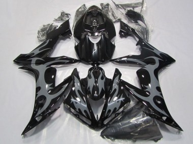 Comprare Carena Moto Yamaha YZF R1 2004-2006 - Nero Lucido Grigio Fiamma