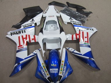 Comprare Carena Moto Yamaha YZF R1 2004-2006 - Bianco Blu Rosso Fiat Motul