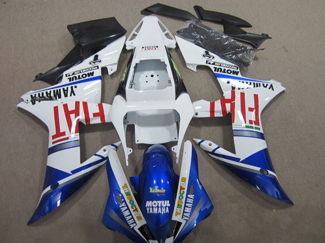 Comprare Carena Moto Yamaha YZF R1 2004-2006 - Bianco Blu Rosso Fiat Motul