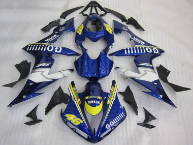 Comprare Carena Moto Yamaha YZF R1 2004-2006 - Blu Giallo Bianco Go 46