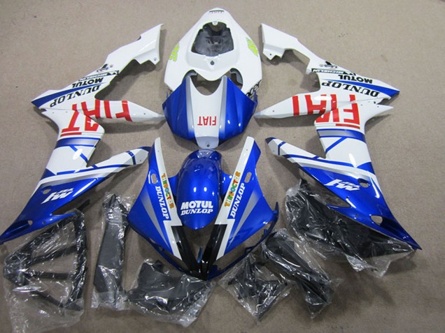 Comprare Carena Moto Yamaha YZF R1 2004-2006 - Bianco Blu Motul Fiat
