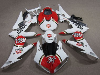 Comprare Carena Moto Yamaha YZF R1 2004-2006 - Bianco Rosso Lucky Strike