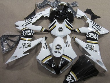 Comprare Carena Moto Yamaha YZF R1 2004-2006 - Bianco Nero Lucky Strike