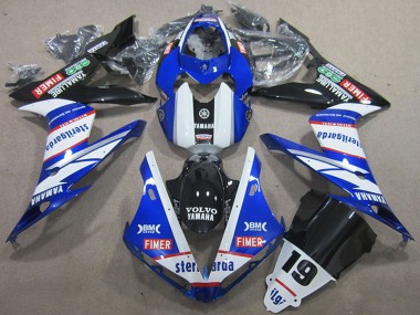 Comprare Carena Moto Yamaha YZF R1 2004-2006 - Bianco Blu Nero Rosso Volvo Sterilgarda 19