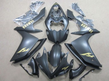 Comprare Carena Moto Yamaha YZF R1 2007-2008 - Nero Opaco Oro Decal