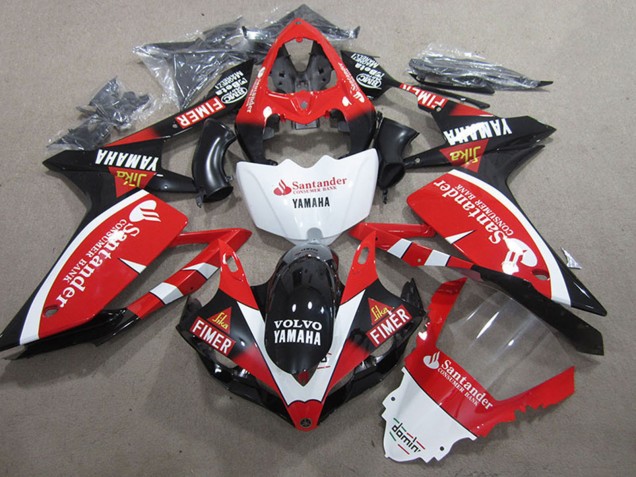 Comprare Carena Moto Yamaha YZF R1 2007-2008 - Rosso Bianco Nero Volvo Santander Fimer