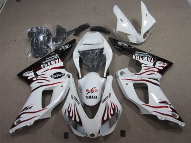 Comprare Carena Moto Yamaha YZF R1 2009-2011 - Bianco Rosso Nero Fiamma