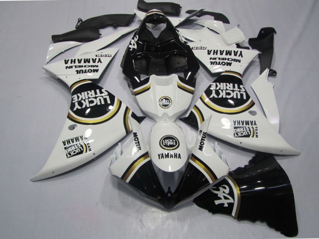 Comprare Carena Moto Yamaha YZF R1 2009-2011 - Bianco Nero Lucky Strike
