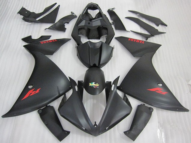 Comprare Carena Moto Yamaha YZF R1 2009-2011 - Nero Opaco Rosso Decal