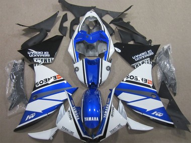 Comprare Carena Moto Yamaha YZF R1 2009-2011 - Bianco Blu Nero ENEOS Yamalube M1 Semakin Didepan