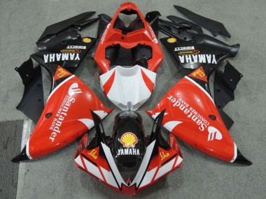Comprare Carena Moto Yamaha YZF R1 2009-2011 - Rosso Bianco Nero Santander Rosso