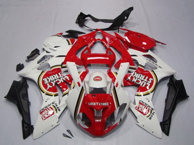 Comprare Carena Moto BMW S1000RR 2009-2014 - Bianco Rosso Lucky Strike
