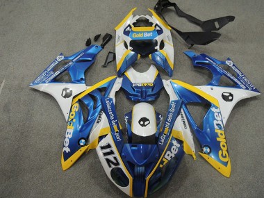 Comprare Carena Moto BMW S1000RR 2009-2014 - Bianco Giallo Blu OroBet 112