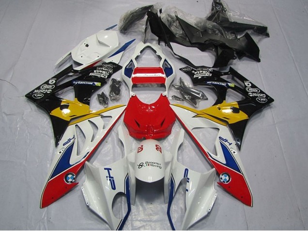 Comprare Carena Moto BMW S1000RR 2009-2014 - Bianco Rosso Giallo Blu Nero HP Castrol