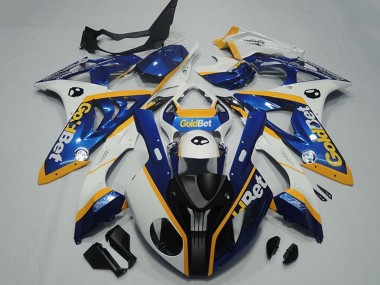 Comprare Carena Moto BMW S1000RR 2009-2014 - Bianco Giallo Blu Nero Opaco OroBet