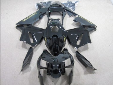 Comprare Carena Moto Honda CBR600RR 2003-2004 - Nero Lucido Nero Opaco Oro Decal