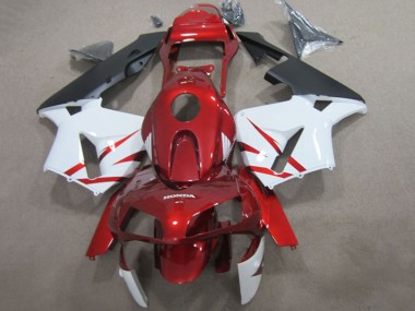 Comprare Carena Moto Honda CBR600RR 2003-2004 - Rosso Bianco Nero Opaco