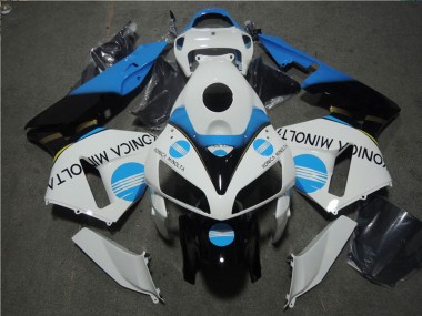 Comprare Carena Moto Honda CBR600RR 2005-2006 - Bianco Blu Nero Lucido Konica Minolta
