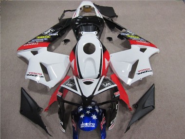 Comprare Carena Moto Honda CBR600RR 2005-2006 - Bianco Rosso Blu Nero Stella Lee