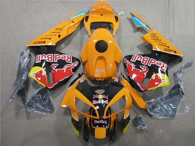 Comprare Carena Moto Honda CBR600RR 2005-2006 - Arancia Nero Red Bull