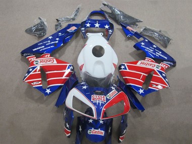 Comprare Carena Moto Honda CBR600RR 2005-2006 - Bianco Rosso Blu Cycle World Castrol