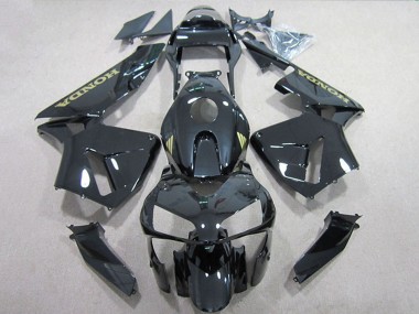 Comprare Carena Moto Honda CBR600RR 2005-2006 - Nero Lucido Oro Decal