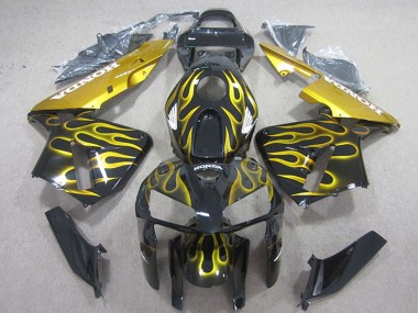 Comprare Carena Moto Honda CBR600RR 2005-2006 - Nero Lucido Giallo Fiamma