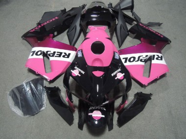 Comprare Carena Moto Honda CBR600RR 2005-2006 - Nero Lucido Rosa Repsol