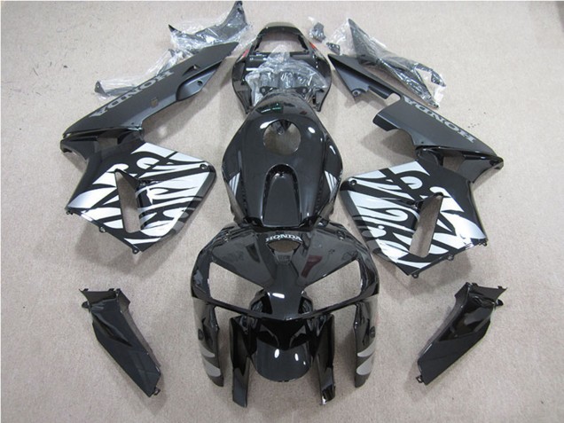 Comprare Carena Moto Honda CBR600RR 2005-2006 - Nero Lucido Argento Fiamma