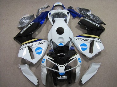 Comprare Carena Moto Honda CBR600RR 2005-2006 - Bianco Blu Giallo Nero Lucido Konica Minolta