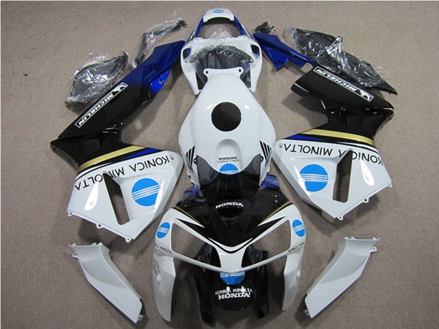 Comprare Carena Moto Honda CBR600RR 2005-2006 - Bianco Blu Giallo Nero Lucido Konica Minolta