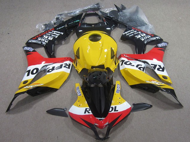 Comprare Carena Moto Honda CBR600RR 2007-2008 - Giallo Bianco Rosso Nero Lucido Repsol