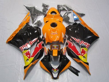 Comprare Carena Moto Honda CBR600RR 2009-2012 - Arancia Giallo Nero Lucido Red Bull