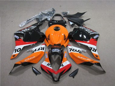 Comprare Carena ABS Honda CBR600RR 2009-2012 - Arancia Bianco Rosso Nero Lucido Repsol