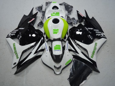 Comprare Carena Moto Honda CBR600RR 2009-2012 - Bianco Verde Nero Lucido Hannspree